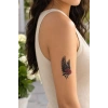 Gül Ve Kanat Mini Geçici Dövme Tattoo