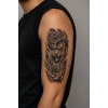 Gül Ve Kaplan Geçici Dövme Tattoo