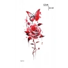 Gül Ve Kelebek Geçici Dövme Tattoo