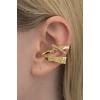 Gümüş Renk 14K Altın Kaplama TX Ear Cuff (Tek)