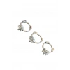 Gümüş Renk 3lü Halka Tragus Set
