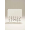Gümüş Renk 6lı Karışık Figürlü Set Küpe