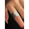 Gümüş Renk Ayarlanabilir Çelik Yüzük