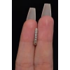 Gümüş Renk Burgulu Halka Cerrahi Çelik Göbek Piercing