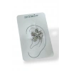 Gümüş Renk Çiçek Figürlü 14K Altın Kaplama TX Ear Cuff (Tek)