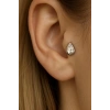 Gümüş Renk Damla Figürlü Cerrahi Çelik Tragus/Kıkırdak Küpe/Piercing (Tek)