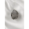 Gümüş Renk Deniz Kabuğu Figürlü Metal Mandal Toka