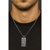 Gümüş Renk Erkek Zincir Çelik Kolye (60cm)