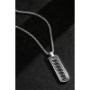 Gümüş Renk Erkek Zincir Çelik Kolye (60cm)