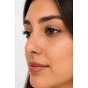 Gümüş Renk Güneş Figürlü Taş Detaylı Cerrahi Çelik Deliksiz Kulak/Burun Piercing