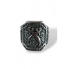 Gümüş Renk Kılıç Figürlü Ayarlanabilir Çelik Erkek Yüzük