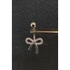 Gümüş Renk Kurdele Figürlü Cerrahi Çelik Göbek Piercing
