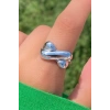 Gümüş Renk Metal Ayarlanabilir Yüzük