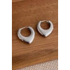Gümüş Renk Metal Tx Küpe (Çift)