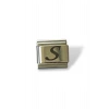 Gümüş Renk S Harf Çelik Nomination Charm (Tek)