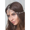 Gümüş Renk Taş Detaylı Alınlık/Kına Aksesuarı