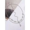 Gümüş Renk Taş Detaylı Alınlık/Kına Aksesuarı