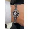Gümüş Renk Taş Detaylı Çelik Bileklik