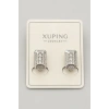 Gümüş Renk Taş Detaylı Xuping Küpe (Çift)