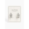 Gümüş Renk Taş Detaylı Xuping Küpe (Çift)