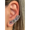 Gümüş Renk Taş Detaylı YSX Ear Cuff (Tek)