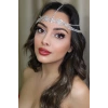 Gümüş Renk Taşlı Alınlık/Gelin Aksesuar