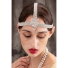 Gümüş Renk Taşlı Alınlık/Gelin Aksesuar