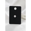 Gümüş Renk  Taşlı Cerrahi Çelik Tragus/Kıkırdak Küpe/Piercing (Tek)