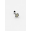 Gümüş  Renk  Taşlı Cerrahi Çelik Tragus/Kıkırdak Küpe/Piercing (Tek)