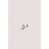 Gümüş Renk Taşlı Küçük Boy Cerrahi Çelik Tragus/Kıkırdak Küpe/Piercing (Tek)