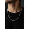 Gümüş Renk Unisex Çelik Kolye