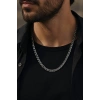 Gümüş Renk Unisex Çelik Zincir Kolye
