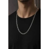 Gümüş Renk Unisex Çelik Zincir Kolye