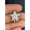 Gümüş Renk Yıldız Figürlü Taş Detaylı Ajda Charm / Kolye/ Bileklik Ucu