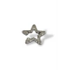 Gümüş Renk Yıldız Figürlü Taş Detaylı Ear Cuff (Tek)