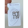 Gümüş Renk YSX Ear Cuff (Tek)