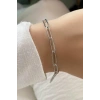 Gümüş Renk Zincir Çelik Bileklik (Unisex)