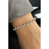Gümüş Renk Zincir Çelik Bileklik (Unisex)