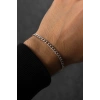 Gümüş Renk Zincir Çelik Bileklik (Unisex)