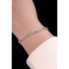 Gümüş Renk Zincir Çelik Bileklik (Unisex)
