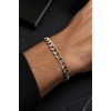 Gümüş Renk Zincir Çelik Bileklik (Unisex)