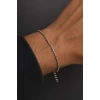 Gümüş Renk Zincir Çelik Bileklik (Unisex)