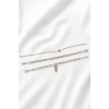 Gümüş  Renk  Zincir Detaylı 3lü Bileklik Set