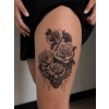 Hint Motifli Gül Geçici Dövme Tattoo