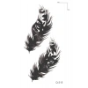 İkili Tüy Mini Geçici Dövme Tattoo