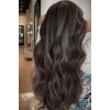 Isıya Dayanıklı Yarımay Çıt Çıt Saç - 2h6 - Kahverengi Balyaj - Dalgalı - 60 Cm - 110 Gr