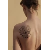 Kadın ve Çiçek Modelli Geçici Dövme Tattoo