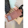 Kahve Renk Deri Kadın Cüzdan/Kartlık