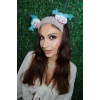 Kahverengi Canavar Figürlü Peluş Saç Bandı