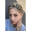 Kahverengi Ve Siyah Leopar Desenli Taç